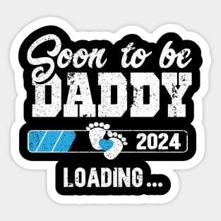 New annoucement for dad, daddy, papaa 2024, soon to bee daddy 2024 Sticker